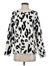 Something Navy Animal Print Silver Pullover Sweater Size XXS - photo 1