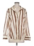 MNG Stripes Ivory Long Sleeve Blouse Size 6 - photo 1