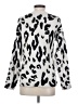 Something Navy Animal Print Silver Pullover Sweater Size XXS - photo 2