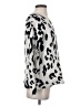 Something Navy Animal Print Silver Pullover Sweater Size XXS - photo 4