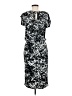 Long Tall Sally 100% Polyester Print Black Casual Dress Size 6 - photo 2
