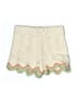 Unbranded Chevron-herringbone Ivory Shorts Size 12-18 mo - photo 1