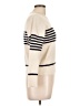 Madewell 100% Cashmere Stripes Ivory Cashmere Pullover Sweater Size L - photo 4