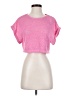 Shein 100% Polyester Pink Short Sleeve T-Shirt Size S - photo 1