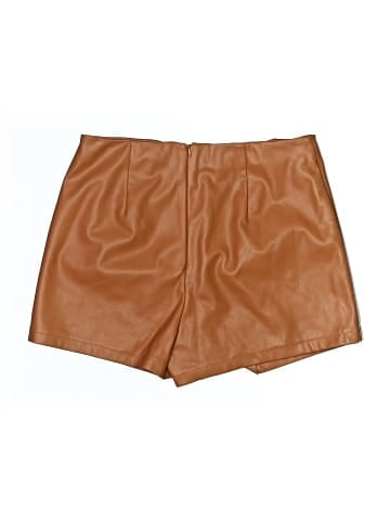 Blue Blush Faux Leather Skirt (view 2)