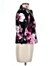 Studio by Liz Claiborne 100% Cotton Floral Black Jacket Size 10 Petite - photo 4