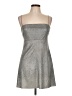 Pins and Needles Metallic Silver Cocktail Dress Size L - photo 1