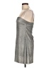 Pins and Needles Metallic Silver Cocktail Dress Size L - photo 5