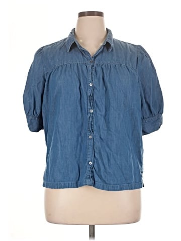Monoprix femme 3/4 Sleeve Button-Down Shirt (view 1)