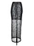 Vestique 100% Polyester Metallic Silver Formal Skirt Size S - photo 2