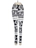 Assorted Brands Graphic White Leggings Size S - photo 1
