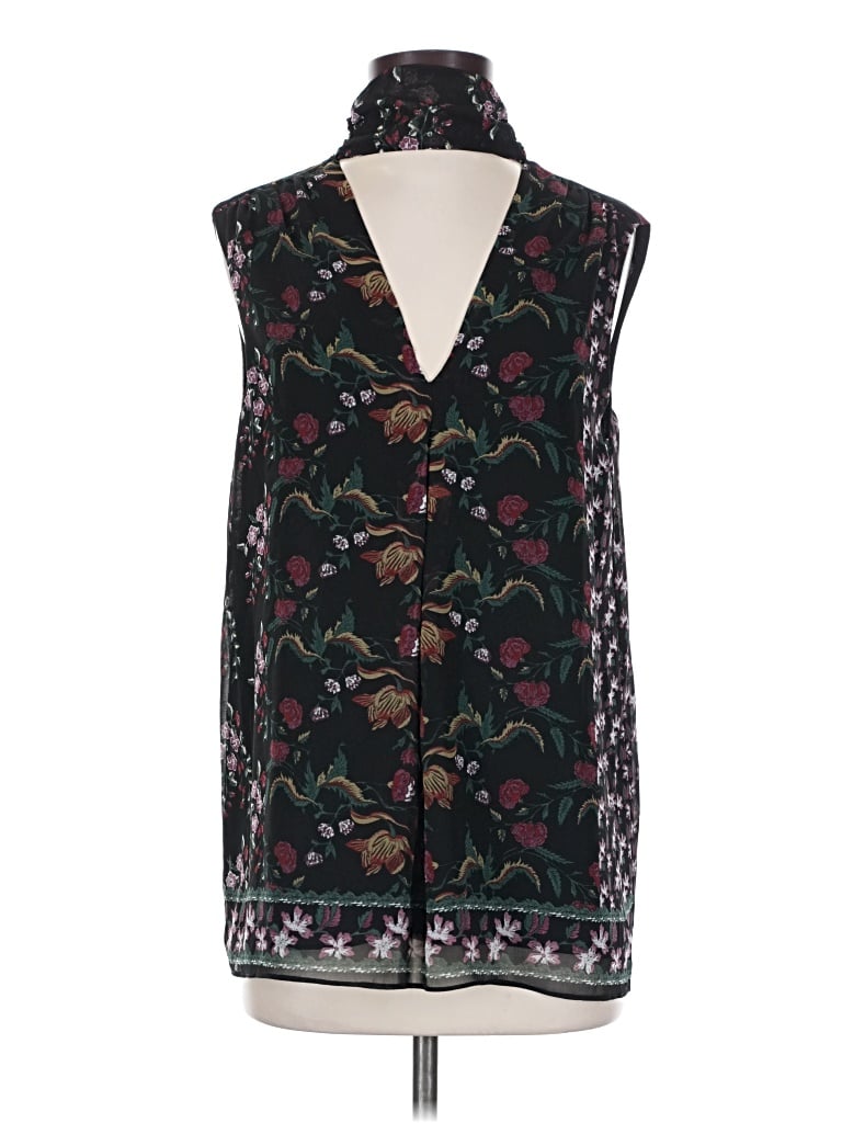 Pre-owned Max Studio Sleeveless Blouse In Black