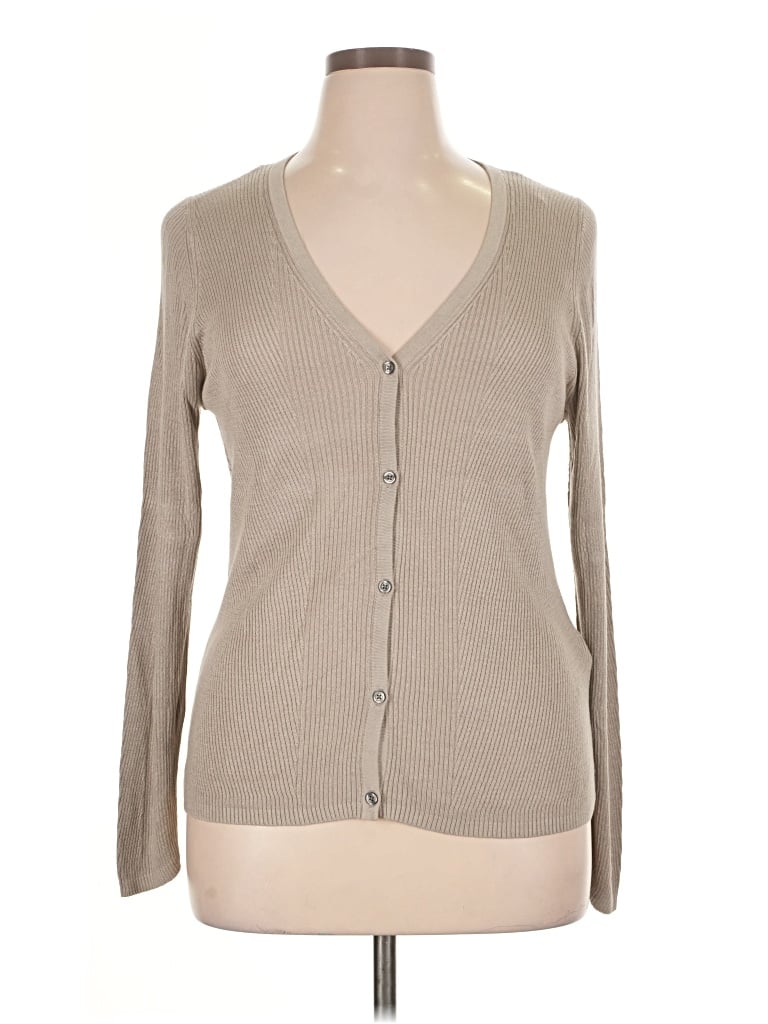 Pre-owned Banana Republic Cardigan Sweater In Tan