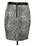 Guess Animal Print Silver Casual Skirt Size 8 - photo 2