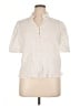 FRAME 100% Cotton Ivory Short Sleeve Henley Size XL - photo 1