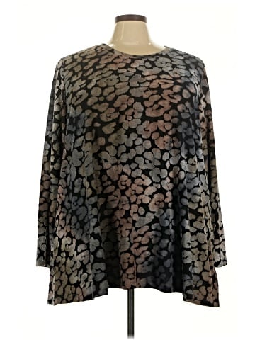 LOGO by Lori Goldstein Long Sleeve Blouse (view 1)