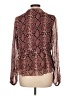 Haver 100% Polyester Burgundy Pink Long Sleeve Blouse Size L - photo 2
