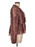 Haver 100% Polyester Burgundy Pink Long Sleeve Blouse Size L - photo 4