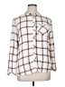 Assorted Brands 100% Cotton Plaid Ivory Long Sleeve Blouse Size 1X - photo 1