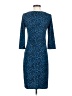 Moda International Animal Print Blue Cocktail Dress Size S - photo 2