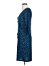 Moda International Animal Print Blue Cocktail Dress Size S - photo 5