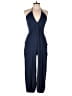 Ambiance Apparel Solid Blue Jumpsuit Size L (estimated) - photo 1