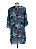 Bebop 100% Polyester Paisley Teal Casual Dress Size L - photo 2