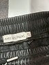 Avec Les Filles 100% Polyurethane Metallic Black Track Pants Size XS - photo 7