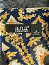 a.n.a. A New Approach 100% Polyester Print Blue Gold Sleeveless Blouse Size L - photo 7