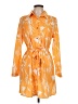 Assorted Brands 100% Polyester Orange Casual Dress Size L - photo 1