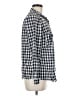 Gap 100% Cotton Checkered-gingham Blue Long Sleeve Button-Down Shirt Size M - photo 4