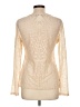 BCBGMAXAZRIA Ivory Long Sleeve Top Size L - photo 2