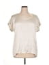 Eileen Fisher Metallic Ivory Blouse Size XL - photo 1