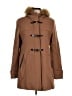 Cole Haan Brown Wool Coat Size 10 - photo 1