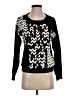 Sophyline 100% Acrylic Chevron-herringbone Black Pullover Sweater Size S - photo 1