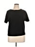 Zesica Black Short Sleeve Top Size XL - photo 1
