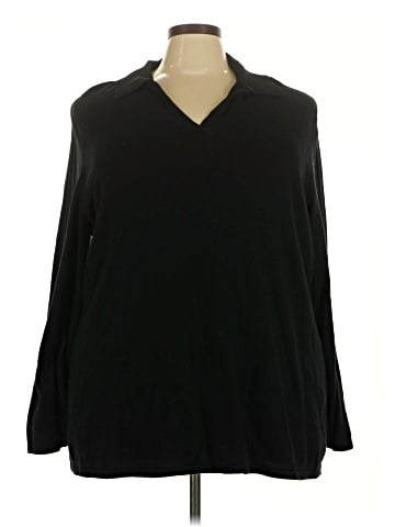 Isaac Mizrahi LIVE! Long Sleeve Polo (view 1)