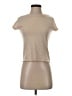 Zara Tan Short Sleeve Turtleneck Size S - photo 1