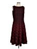 Chadwicks Argyle Burgundy Cocktail Dress Size L - photo 1