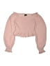 Aqua 100% Polyester Pink Long Sleeve Blouse Size 14 - photo 1