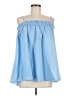 Glam Blue Sleeveless Blouse Size M - photo 1