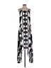 Express 100% Polyester Graphic Black Casual Dress Size XS - photo 1