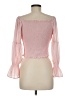 Assorted Brands Pink Long Sleeve Blouse Size M - photo 2