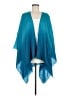 Eileen Fisher Teal Poncho One size - photo 1