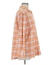 Aerie Plaid Orange Long Sleeve Button-Down Shirt Size M - photo 4