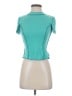 BDG Teal Short Sleeve Turtleneck Size S - photo 1