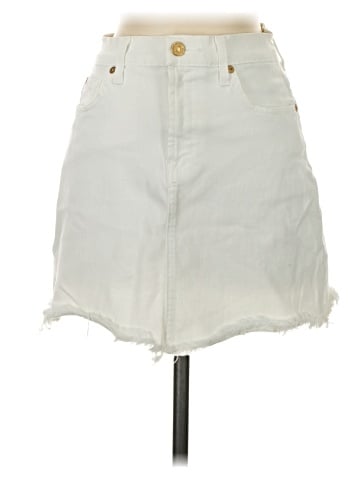 7 For All Mankind Denim Skirt (view 1)