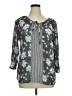 Fred David Gray 3/4 Sleeve Blouse Size XL - photo 1