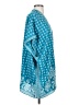 Max Studio 100% Polyester Teal Blue Kimono Size S - photo 4