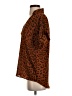 CAbi 100% Polyester Animal Print Brown Short Sleeve Blouse Size XS - photo 5